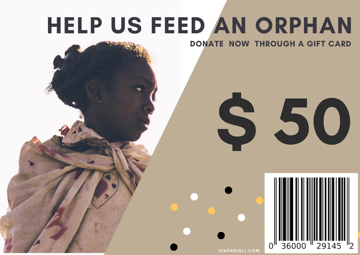 VIA PARIOLI  PARIOLI GIFTS - BUY A GIFT CARD AND FEED A CHILD IN MADAGASCAR.