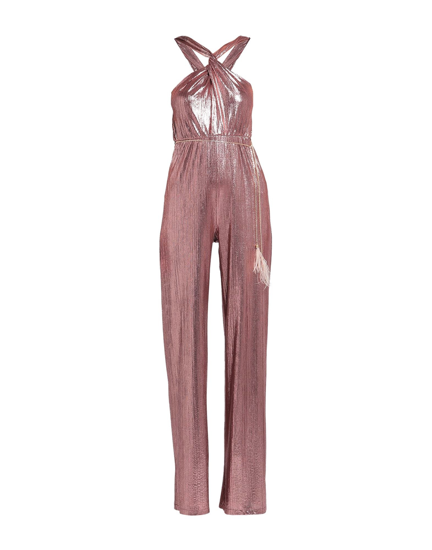 PARIOLI DRESSES  - Parioli  The Festive Metallic Jumpsuit - Pink
