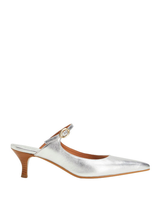 Parioli Shoes Heeled Mules - Silver