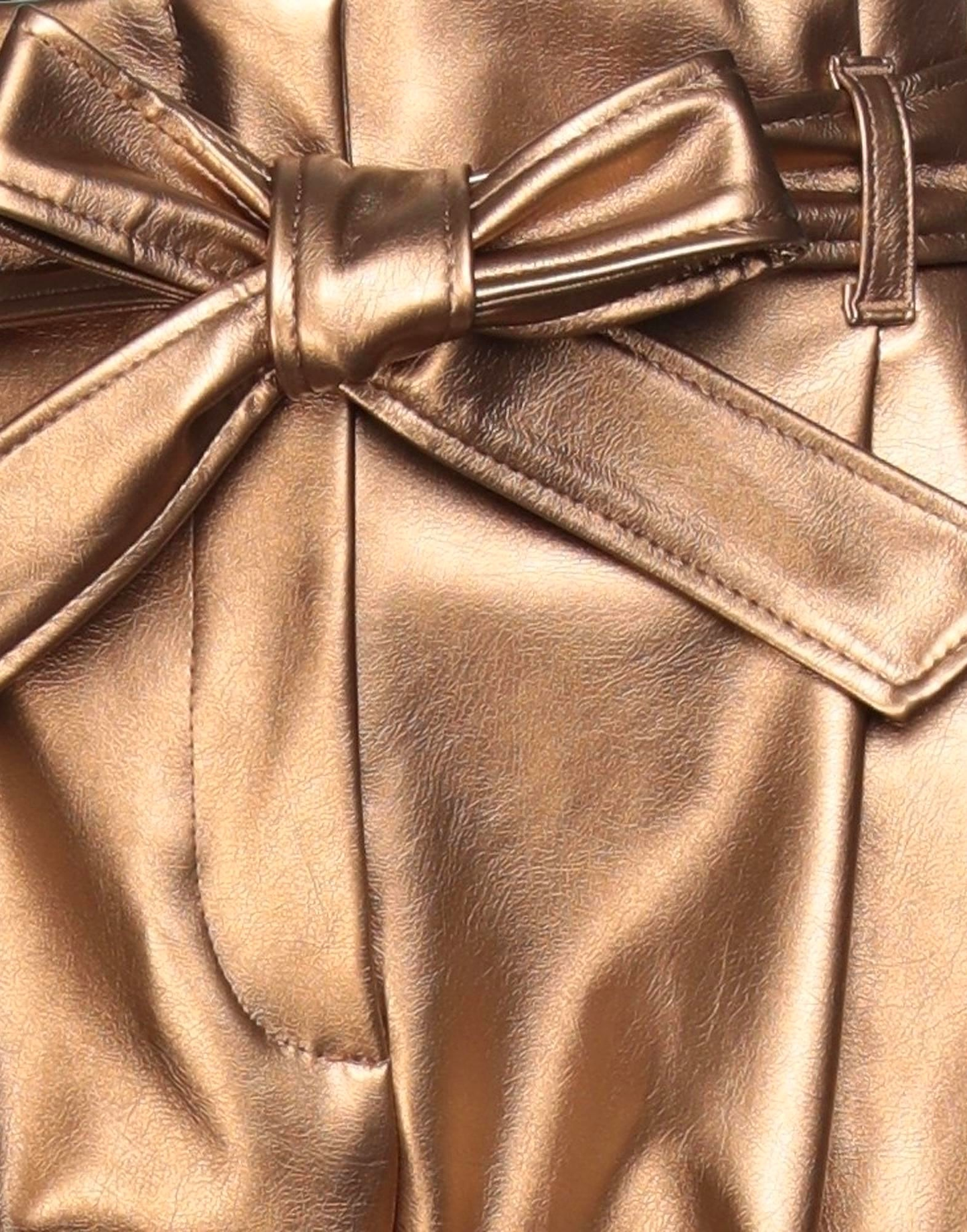 Parioli  Faux Leather Trousers - Gold