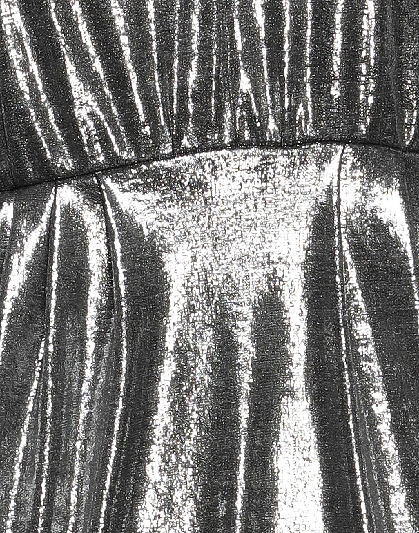 PARIOLI DRESSES - Parioli Metallic Short Dress - Silver