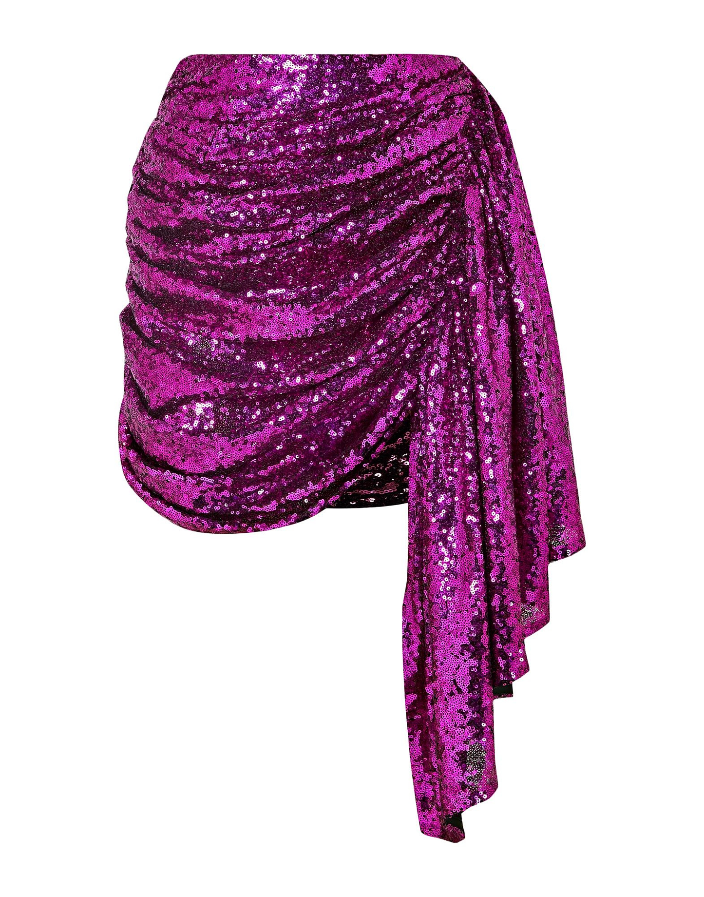 Parioli Mini Glitter Sequin Skirt - Gold