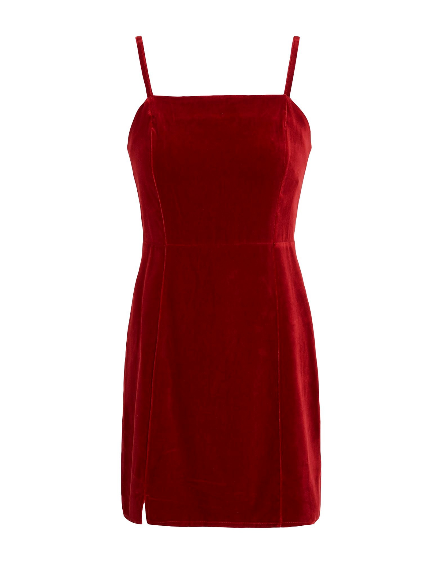 PARIOLI DRESSES - Parioli Velvet Mini Dresses - Red