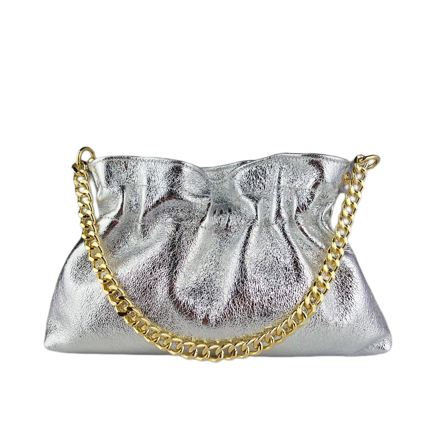 PARIOLI Crossbody statement metallic sling bag