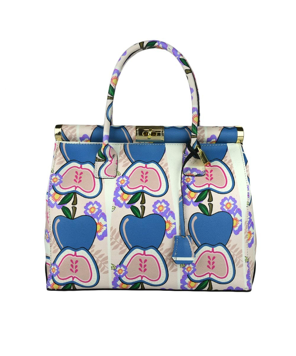 PARIOLI BAGS - Genuine Floral Leather Handbag
