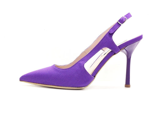 Designer - Parioli Shoes - Leather Heels Pump Violet