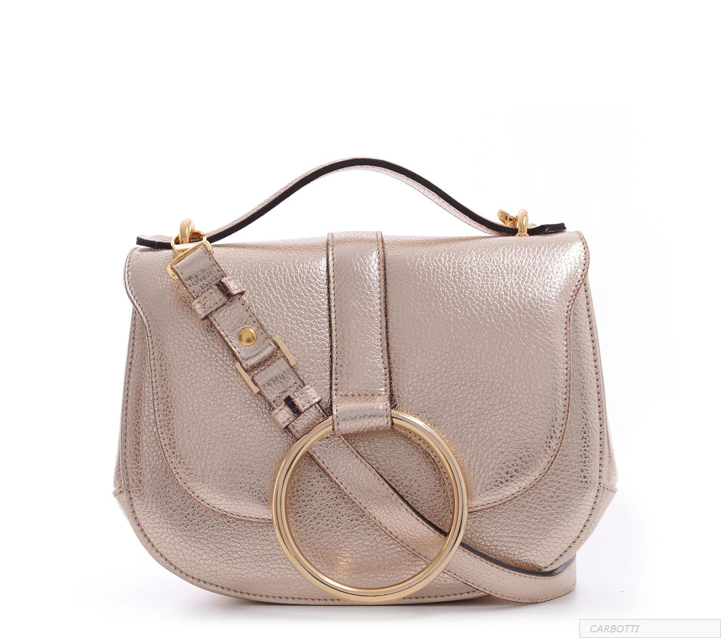 PARIOLI BAGS - Luxury Gold Leather Handbag